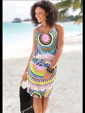 LASCANA | Multi Print Retro Dress